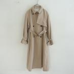 【定価2.6万】スローブイエナ SLOBE IENA *ウォッシャブルトレンチコート*36ライトベージュ無地ロング(jk33-2509-245)【80J52】