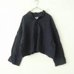 ショッピング麻 ネストローブ nest Robe *リネン起毛ショートジャケット*Fネイビー無地麻(jk33-2509-508)【02J52】