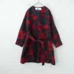 パラスパレス ヴーム Pal’las Palace V’m *フラワージャガードノーカラーコート*0レッドダークグレー花柄(jk33-2510-42)【03J52】