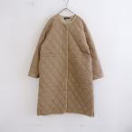 [ обычная цена 2.8 десять тысяч ] Hour Home OURHOME * водоотталкивающая отделка с хлопком стеганое пальто *F бежевый длинный стеганый (jk33-2510-460)[02K52]