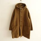 アーメン ARMEN *ウールブレンドフーディコート*0ブラウン無地フード(jk33-2512-221)【21A62】