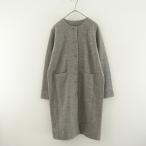 【定価3.9万】エヴァムエヴァ evam eva *プレスウールコート*1グレー無地ロング(jk33-2512-523)【62A62】