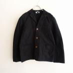【黒染】アーメン ARMEN *コットンテーラードジャケット*1綿ブラック羽織アウター上着1221【01A22】