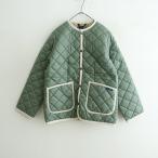 ショッピングラベンハム 【未使用/定価6.1万】2024/ラベンハム LAVENHAM *クルーネック キルティングジャケット 36*グリーンカーキ(jk85-2509-64)【61J52】