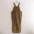 //【未使用/定価3.9万】アーメン ARMEN *コーデュロイサロペットパンツ*1コットンモカブラウンドロストワーク(m2-2401-520)【80B42】