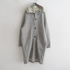 プリット prit*コットンウールフード付スウェットコート*1厚手裏起毛パイル羽織アウター上着ミックスグレー(mjk27-2503-4)【10D52】