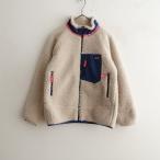 ショッピングpatagonia パタゴニア Patagonia*レトロXボアフリースジャケット*L12起毛ジップアップアウターベージュネイビーキッズ(mjk27-2512-50)【01A62】