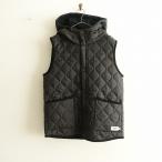 【未使用】アーメン ARMEN *キルティングベスト*3フード付きリバーシブルフリース黒ブラックアウター(mjk4-2409-208)【92J42】