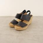 カルザノール Calzanor *レザーバックストラップエスパドリーユウェッジソールサンダル 37/23.5*靴シューズ(sh5-2305-2)【92E32】