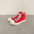 //【未使用】アーメン ARMEN *HIGH CUT SNEAKER 37/23.5*レッド赤色ホワイトシューレースアップシューズ(sh88-2402-45)【20C42】