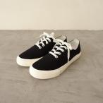 【未使用/定価1.2万】アーメン ARMEN*キャンバスローカットスニーカー 36/23*ブラック黒ホワイト白シューズ(sh88-2408-167)【72I42】