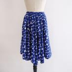 あちゃちゅむムチャチャ AHCAHCUM.muchacha *ドットプリントイージーゴアードスカート*コットンゴム紐入イレギュラーヘム0422【03D22】