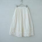 ショッピングsk2 カズミ×サマンサモスモス kazumi×Samansa Mos2*レース使いリネンギャザーロングスカート*Fイージークリーム(sk2-2510-475)【02K52】