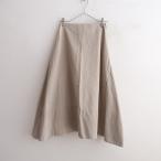 【定価4.7万】マディソンブルー MADISON BLUE *MI-MOLLET FLARE BACK SATIN SKIRT*XSコットングレージュ(sk2-2511-11)【62K52】