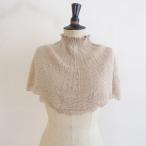 gasaGASA * шерсть linen альпака ... плетеный вязаный шарф снуд * шерсть лен бежевый накидка защита горла "neck warmer" плечо .(st25-2409-159)[90J42]