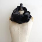 [ обычная цена 2.2 десять тысяч ] редкость Clement Lea Clement * шарф снуд * защита горла "neck warmer" вязаный × мех кролика серый серия 1125(st7-2511-67)[20L52]