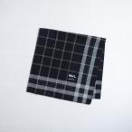  Margaret Howell MHL. MARGARET HOWELL MHL. * бандана * чёрный × off белый проверка хлопок 1225(st7-2512-65)[80A62]
