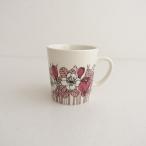 ショッピングマグ 【北欧】未使用/150周年記念/アラビア ARABIA *Krokus マグカップ ピンク*食器コップキッチン花柄【陶器】(wa23-2503-49)【91D52】