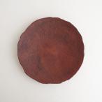 【美品】西川聡 *赤いうつわ 7.5寸皿