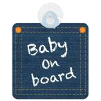  безопасность автограф машина автограф Denim рисунок младенец .... - BABY ON BOARD модель C после person присоска ручная работа бесплатная доставка 