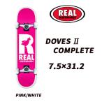 [ REAL SKATEBOARDS ] настоящий скейтборд DOVES II COMPLETEdavuz Complete ( конечный продукт ) PINK/WHITE стандартный магазин 