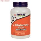 [ параллель импортные товары ]NOW L-Glutamine 500 mg 120 Veg Capsules #0092 /nauf-zL- глутамин 500mg 120 Capsule 