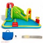 ショッピングプール すべり台 【並行輸入品】巨大プール　ウォータースライドプール インフレータブルバウンスハウス BOUNTECH　すべり台プール　遊具　公園　水遊び　
