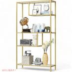 [ параллель импортные товары ]HOME BI Home bai книжный шкаф 4 уровень metal рама открытый дисплей полки Gold 1203-5