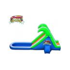 ショッピングプール すべり台 【並行輸入品】ウォータースライド  トロピカルスプラッシュ 滑り台 ブロワー付き すべり台 水遊び ビニールプール 家庭用 プール B