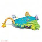 ショッピングプール すべり台 【並行輸入品】インフレータブルプール 家庭用プール ビニールプール シャワー スプラシュプール 輪投げ ボール遊び BANZAI（バンザイ） Safari Adventure Pool