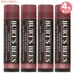 【4本セット】Burt's Bees 100% Natural Tinted Lip Balm, Red Dahlia バーツビーズ ティンテッドリップバーム [レッドダリア] 色付きリップ