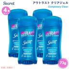 [ параллель импортные товары ][4 шт. комплект ]Secret Outlast Clear Gel [Completely Clean] 2.6 oz / Secret au Trust [Completely Clean] прозрачный гель 73 g