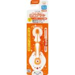 コンビ株式会社 テテオ(teteo) はじめて歯みがき 乳歯ブラシ STEP1 オレンジ 1本入 ＜6か月頃から＞ 【北海道・沖縄は別途送料必要】