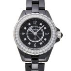［銀座店］CHANEL シャネル J12 29mm ベゼル 8P ダイヤモンド H2571 腕時計  ...