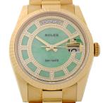 ［銀座店］ロレックス デイデイト ダイヤモンド ランダム番 118238 グリーンジェイドカルーセル ...
