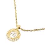 Yahoo! Yahoo!ショッピング(ヤフー ショッピング)【10/15まで！ローン48回無金利】［飯能本店］NINA RICCI ニナリッチ ロゴ ラインストーン ネックレス GP ゴールド レディース DH65141