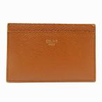 [10/15 до! заем 48 раз нет банковский процент ][. талант головной офис ]CELINE Celine футляр для карточек футляр для карточек кожа Brown женский * мужской DH65452