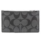 [. талант головной офис ]COACH Coach Zip футляр для карточек outlet F32256 футляр для карточек signature парусина черный женский DH76690