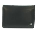 [10/15 до! заем 48 раз нет банковский процент ][. талант головной офис ]CARTIER Cartier чехол для пропуска футляр для карточек кожа черный женский DH78344