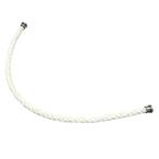 [. талант головной офис ]FRED Fred белый кабель браслет нержавеющая сталь женский DH79830