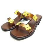 ショッピングヴェルニ ［飯能本店］LOUIS VUITTON LV ルイ・ヴィトン ヴェルニフラワーサンチュール チャンキーヒール ＃34 約22cm サンダル  DH80397