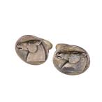 [. талант головной офис ]Georg Jensen George Jensen SV925 лошадь запонки серебряный 925 мужской DH84780