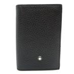 [. талант головной офис ]MONTBLANC Montblanc футляр для карточек кожа черный мужской DH84956