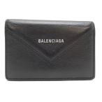 [ Гиндза магазин ]BALENCIAGA Balenciaga футляр для визитных карточек 499201 футляр для карточек кожа черный женский * мужской DH86167