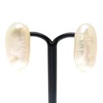 [ Гиндза магазин ]Non Brand non бренд ba блокировка жемчуг серьги K18 желтое золото женский DH88225