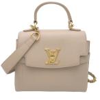 ショッピングエヴァ ［飯能本店］LOUIS VUITTON ルイ・ヴィトン ロックミー エヴァー MINI M21052 ハンドバッグ グレインカーフレザー グレージュ DH89385