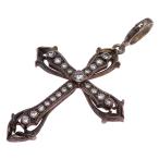 [. талант головной офис ]Loree Rodkin Loree Rodkin #SV925 Cross подвеска с цепью серебряный 925 мужской DH90738