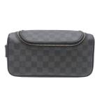 ショッピングダミエ ［飯能本店］LOUIS VUITTON LV ルイ・ヴィトン トワレポーチ N47625 セカンドバッグ ダミエグラフィット ブラック系 メンズ DH90815