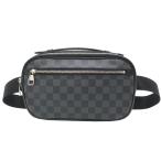 [ Гиндза магазин ]LOUIS VUITTON LV Louis * Vuitton Anne b направляющие N41289 ( негодный номер ) сумка-пояс Damier gla Fit оттенок черного DH91186