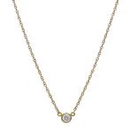 ［銀座店］ティファニー エルサペレッティ バイザヤード ダイヤモンド ネックレス 750イエローゴールド レディース DH91918